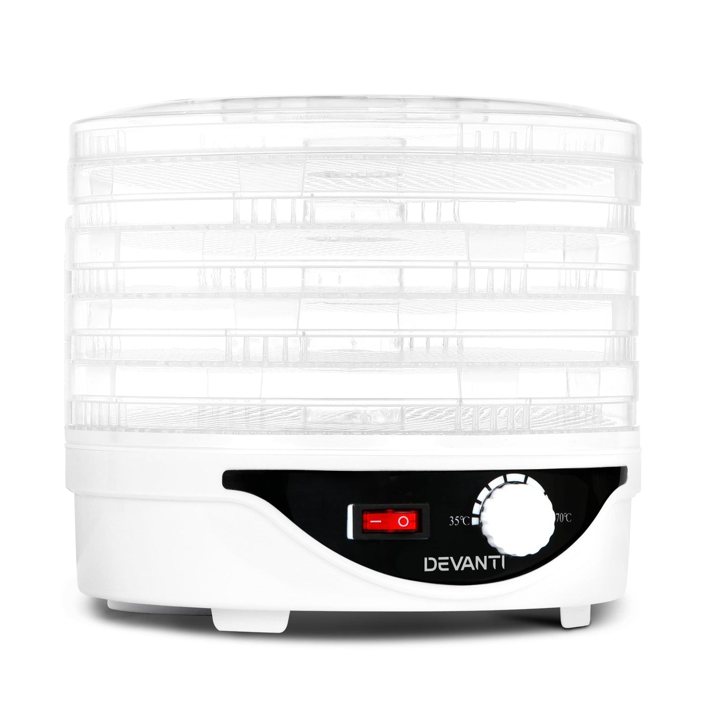 NNEDSZ 5 Trays Food Dehydrator Fruit Dehydrators Pet Beef Jerky Dryer White-0
