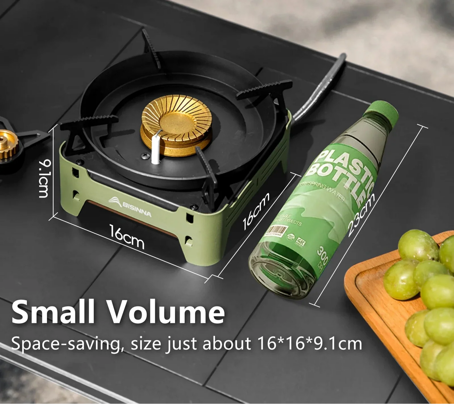 Camping Gas Stove Cassette Furnace Green-4
