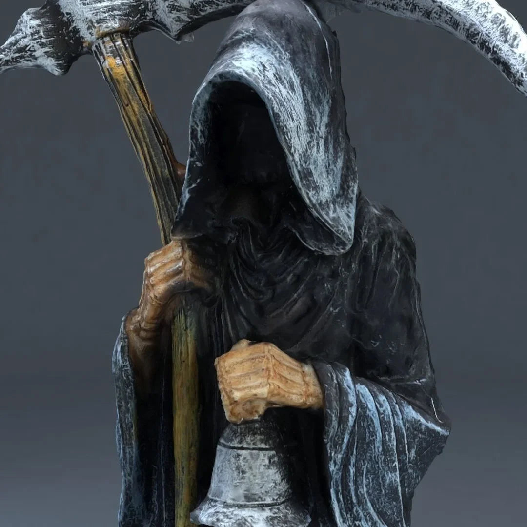 Standing Holy Death Figurine with Scythe-3