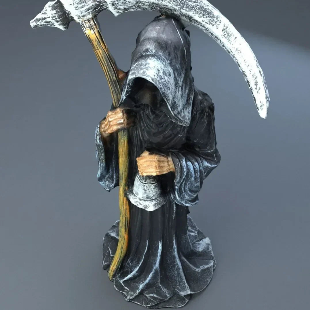 Standing Holy Death Figurine with Scythe-2