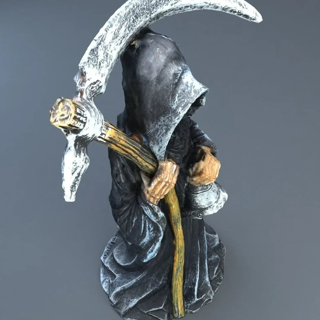 Standing Holy Death Figurine with Scythe-4