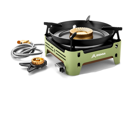 Camping Gas Stove Cassette Furnace Green-0