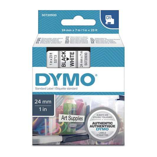 NNEDSZ DYMO Black on White 24mmx7m Tape-0