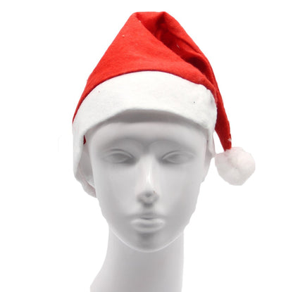 NNEDSZ Christmas Unisex Adults Kids Novelty Hat Xmas Party Cap Santa Costume Dress Up, Santa Hat (Adults)